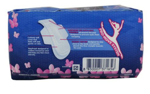 STAYFREE MAXI REGULAR PADS 10PCS - WITH WINGS - Uplift Things