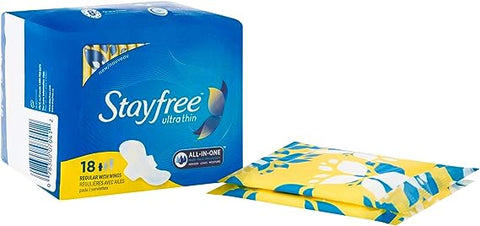 STAYFREE REGULAR PADS WITH WINGS 18PCS - Uplift Things