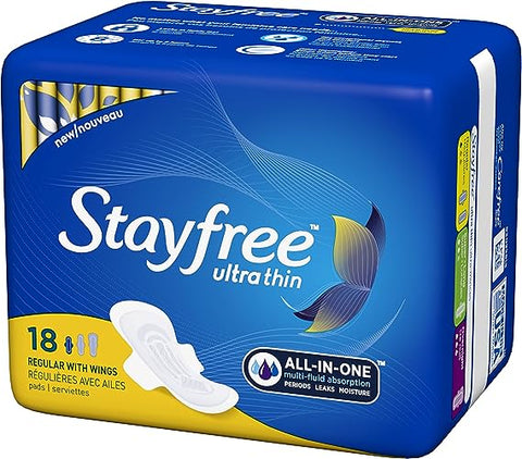 STAYFREE REGULAR PADS WITH WINGS 18PCS - Uplift Things