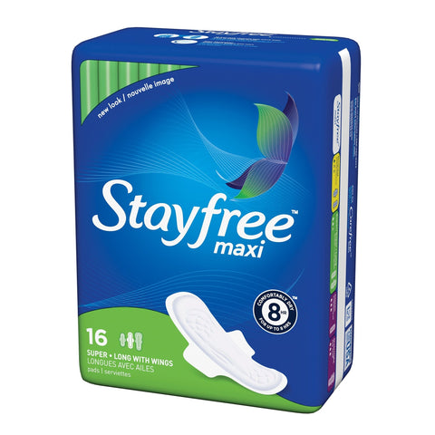 STAYFREE SUPER LONG PADS WITH WINGS 16PC - Uplift Things