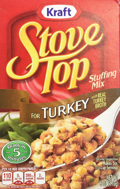 STOVE TOP STUFFING MIX 6 OZ - TURKEY - Uplift Things