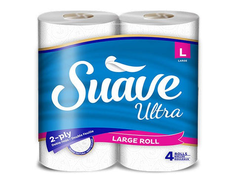 SUAVE ULTRA TOILET PAPER 4PK - LARGE - Uplift Things