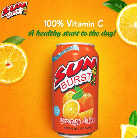 SUN BURST340ML - ORANGE JUICE - Uplift Things