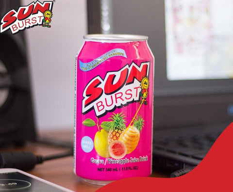 SUNBURST JUICE DRINK 340ML - GUAVA PINEAPPLE - Uplift Things