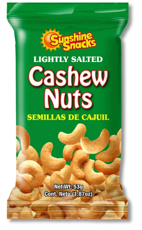 SUNSHINE CASHEW NUTS 28G - LIGHTLY SALTED - Uplift Things