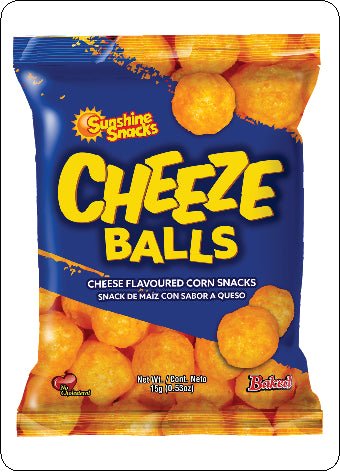 SUNSHINE SNACKS CHEESE BALLS 15G - Uplift Things