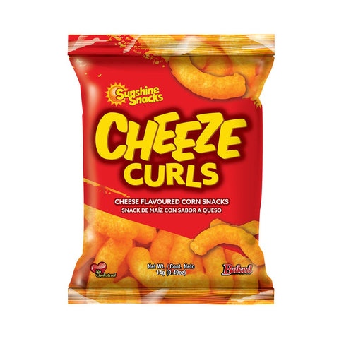 SUNSHINE SNACKS CHEESE CURLS 14G - Uplift Things