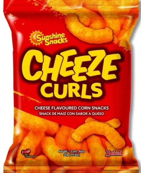 SUNSHINE SNACKS CHEEZE CURLS 33G - Uplift Things