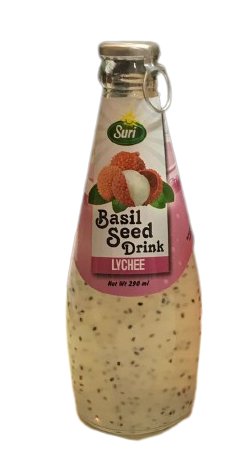 SURI BASIL SEED DRINK 290ML - LYCHEE - Uplift Things