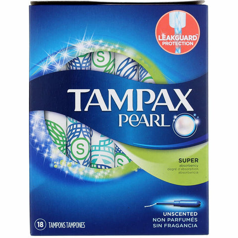 TAMPAX PEARL 18PCS - SUPER TAMPONS UNSCENTED - Uplift Things