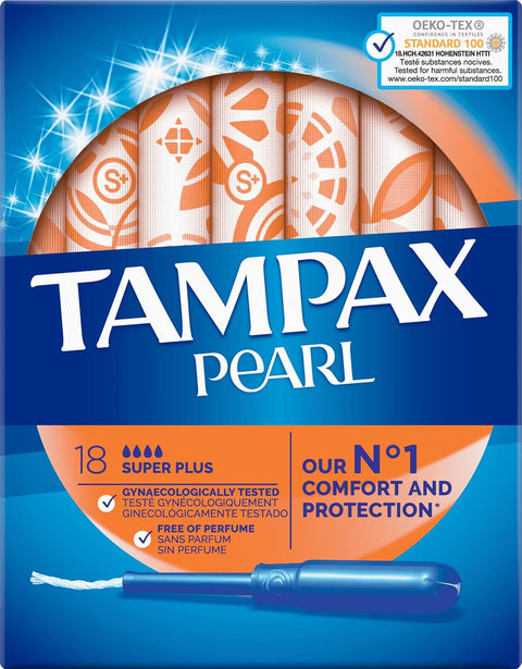 TAMPAX PEARL TAMPONS 18PCS - SUPER PLUS - Uplift Things