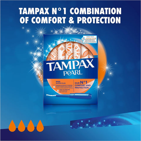 TAMPAX PEARL TAMPONS 18PCS - SUPER PLUS - Uplift Things