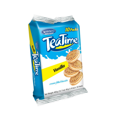 TEATIME BISCUITS 10PCS*40G - VANILLA - Uplift Things