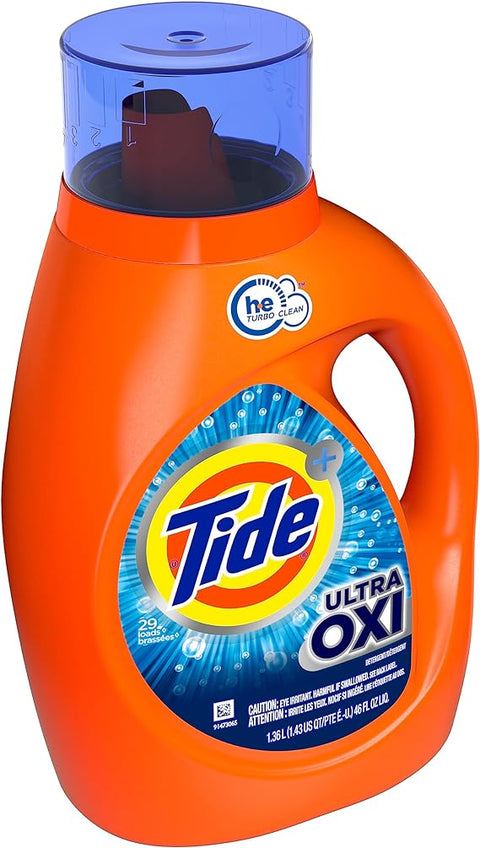 TIDE LIQUID DETERGENT 46 OZ - ULTRA OXI - Uplift Things