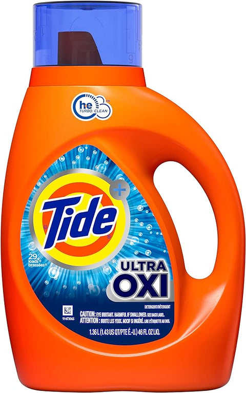 TIDE LIQUID DETERGENT 46 OZ - ULTRA OXI - Uplift Things