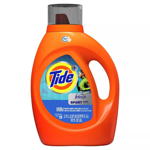 TIDE LIQUID DETERGENT 92OZ - SPORT DEFENSE - Uplift Things