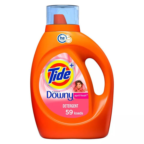 TIDE LIQUID DETERGENT DOWNY 92 OZ - APRIL FRESH - Uplift Things