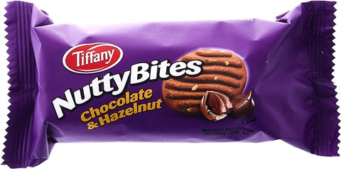 TIFFANY NUTTYBITES 72G - CHOCOLATE & HAZELNUT - Uplift Things