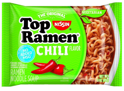 TOP RAMEN CHILLI NOODLES 3 OZ - Uplift Things