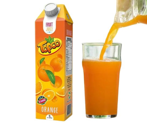 TOPCO FRUIT JUICE 1L - ORANGE - Uplift Things