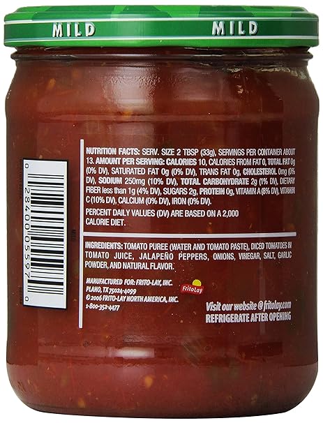 TOSTITOS SALSA 15.5OZ - CHUNKY MILD RED - Uplift Things