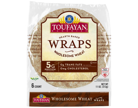 TOUFAYAN TORTILLA WRAPS 6PCS - WHEAT - Uplift Things