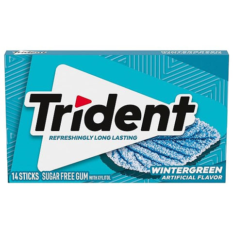 TRIDENT GUM 14 PCS - WINTERGREEN - Uplift Things