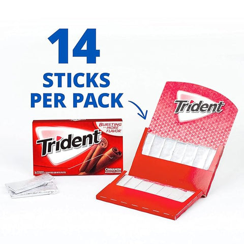 TRIDENT GUM 14 STICKS - CINNAMON - Uplift Things