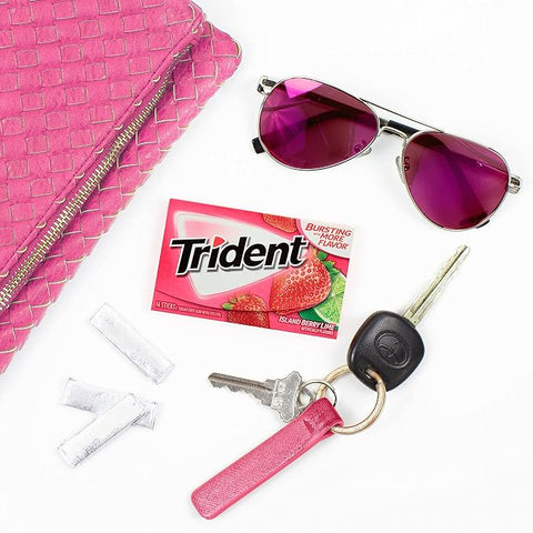 TRIDENT GUM 14 STICKS - ISLAND BERRY LIME - Uplift Things