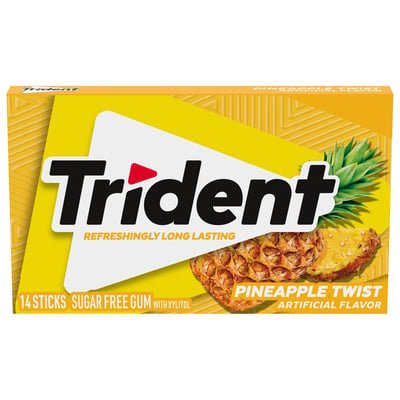 TRIDENT GUM 14 STICKS - PINEAPPLE TWIST - Uplift Things