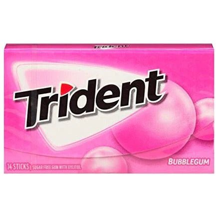 TRIDENT GUM 14PCS - BUBBLE GUM - Uplift Things