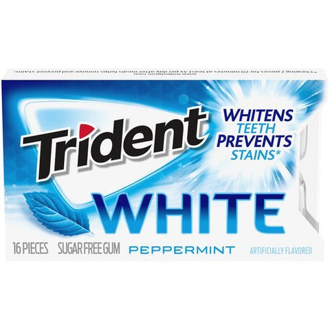 TRIDENT GUM 16 PCS - WHITE PEPPERMINT - Uplift Things