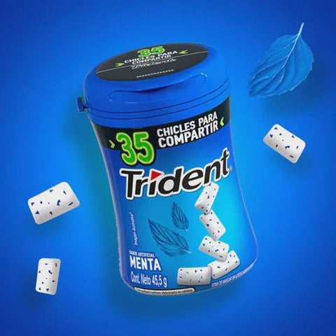 TRIDENT GUM 35PCS BOTTLE - PEPPERMINT - Uplift Things