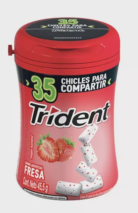 TRIDENT GUM 35PCS BOTTLE - STRAWBERRY - Uplift Things