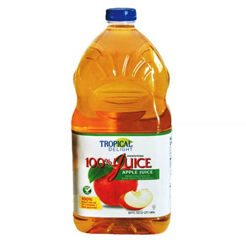 TROPICAL DELIGHT UNSWEETENED 1.89L - APPLE JUICE - Uplift Things