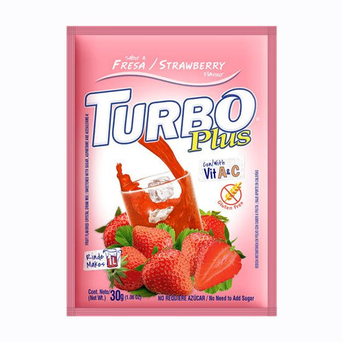 TURBO PLUS DRINK MIX 30G - STRAWBERRY - Uplift Things