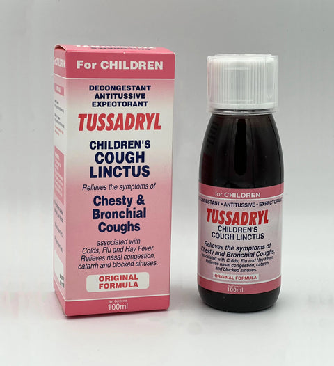 TUSSADRYL CHILDREN'S COUGH LINCTUS 100ML - Uplift Things