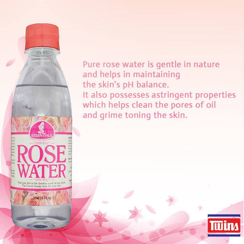 TWINS ROSE WATER 10.5 OZ - Kurt Supermarket