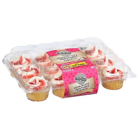 TWO BITE MINI CUPCAKES 10 OZ - STRAWBERRY SHORTCAKE - Uplift Things