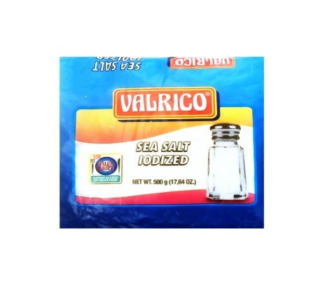 VALRICO SEA SALT IODIZED 500G - Uplift Things