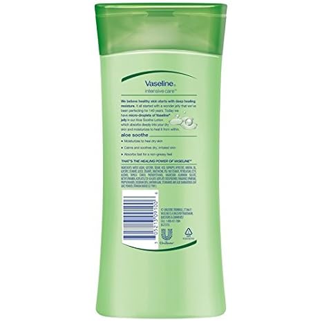 VASELINE INTENSIVE CARE 10OZ - ALOE- SOOTHING HYDRATION - Uplift Things