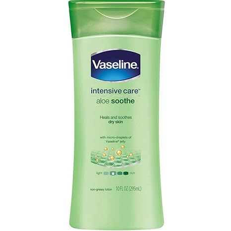 VASELINE INTENSIVE CARE 10OZ - ALOE- SOOTHING HYDRATION - Uplift Things