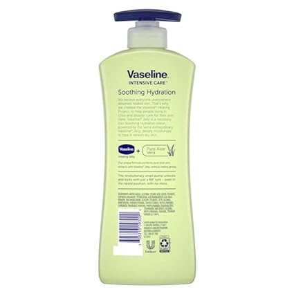 VASELINE INTENSIVE CARE LOTION 20OZ - ALOE SOOTHING HYDRATION - Uplift Things