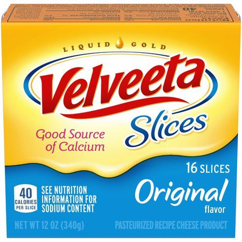 VELVEETA SLICE CHEESE 16PCS ORIGINAL - Uplift Things