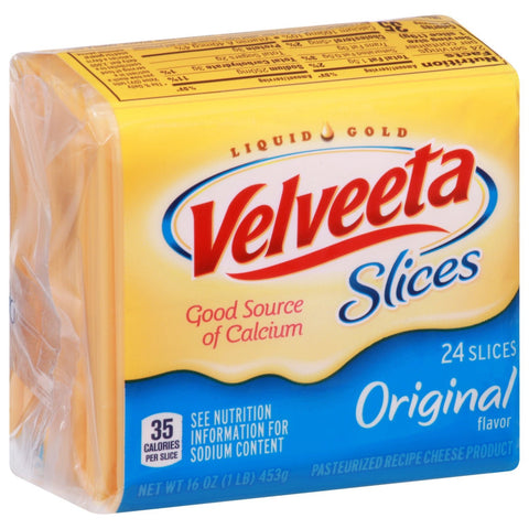 VELVEETA SLICED CHEESE 24PCS - ORIGINAL - Uplift Things