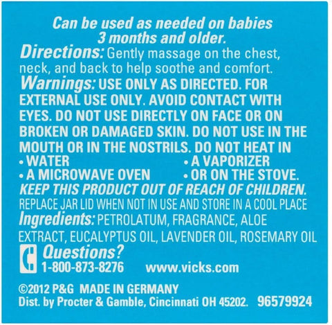 VICKS BABYRUB 1.76 OZ - Uplift Things