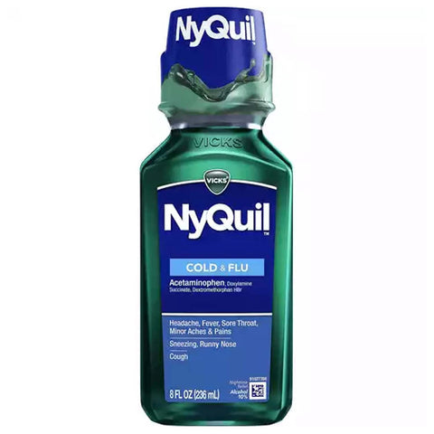 VICKS NYQUIL COLD & FLU 8 OZ - ORIGINAL - Uplift Things