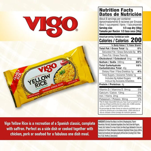 VIGO YELLOW RICE 16OZ - Kurt Supermarket