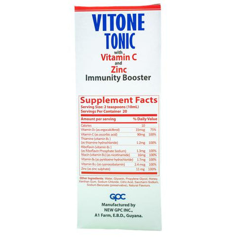 VITONE TONIC 200ML - VITAMIN C & ZINC - Uplift Things