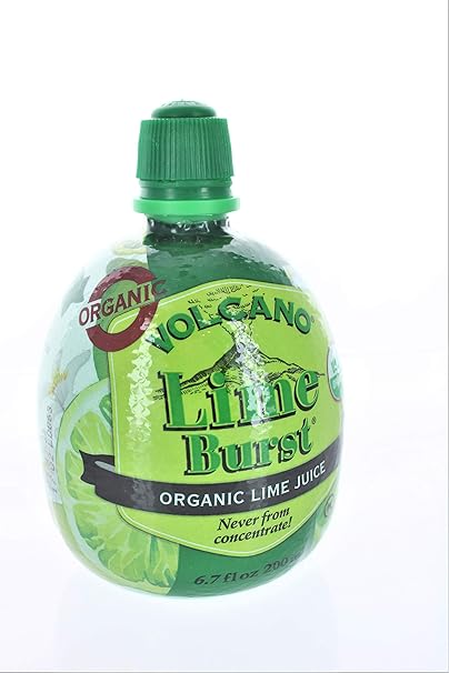 VOLCANO ORGANIC LIME BURSTJUICE 200ML - Uplift Things